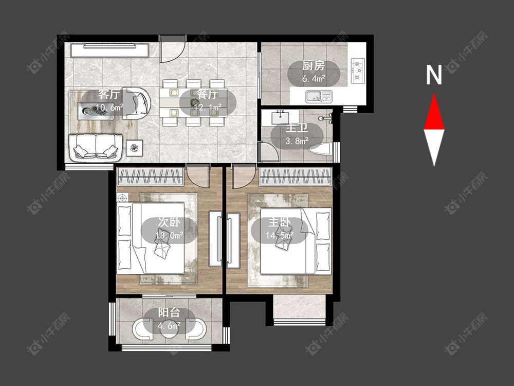 常州聚缘福地在售二手房源户型图_小牛看房