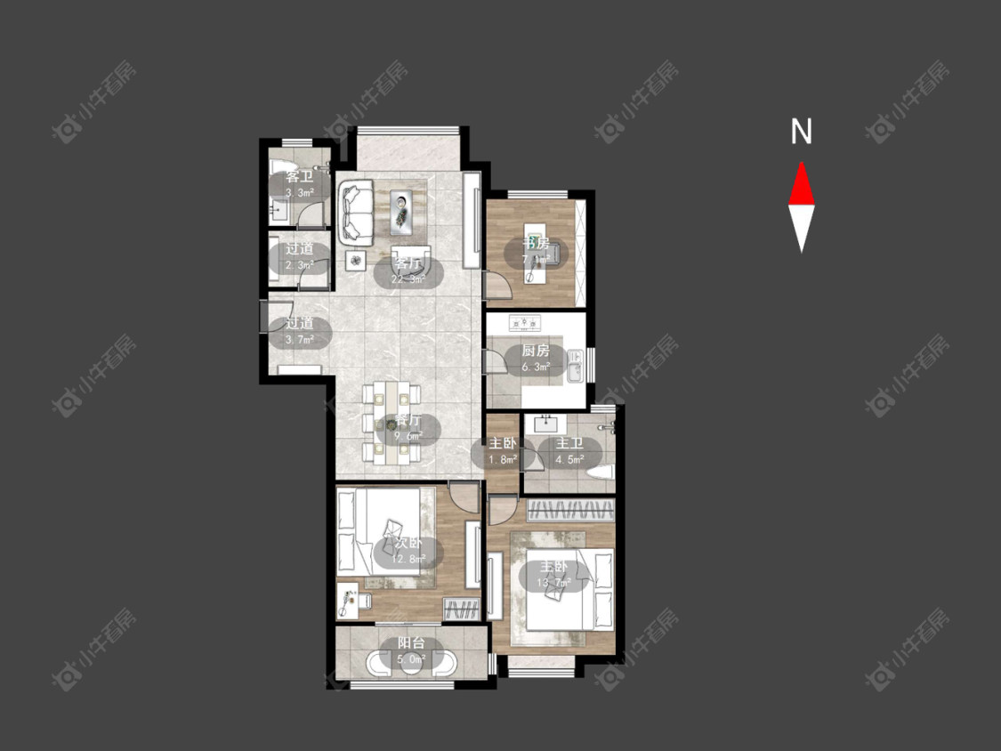 常州九龙仓繁华里在售二手房源户型图_小牛看房