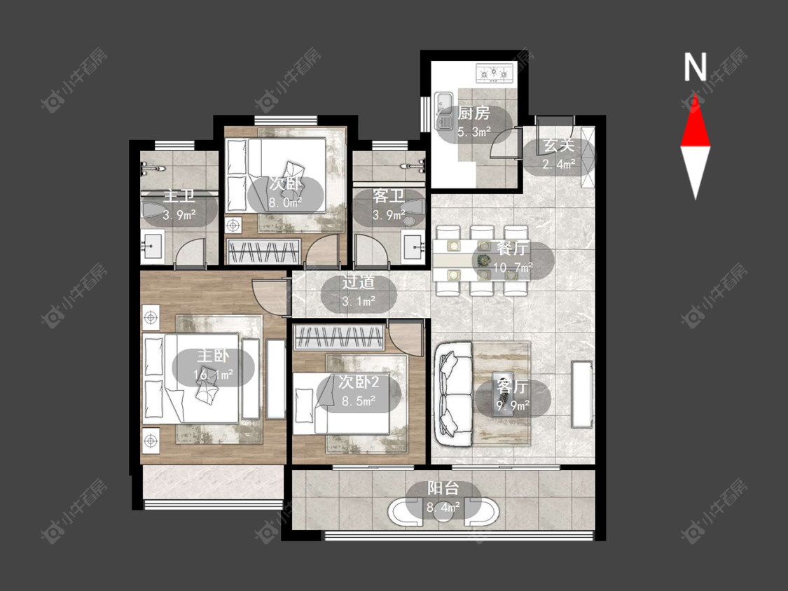 常州绿地香港名墩道在售二手房源户型图_小牛看房