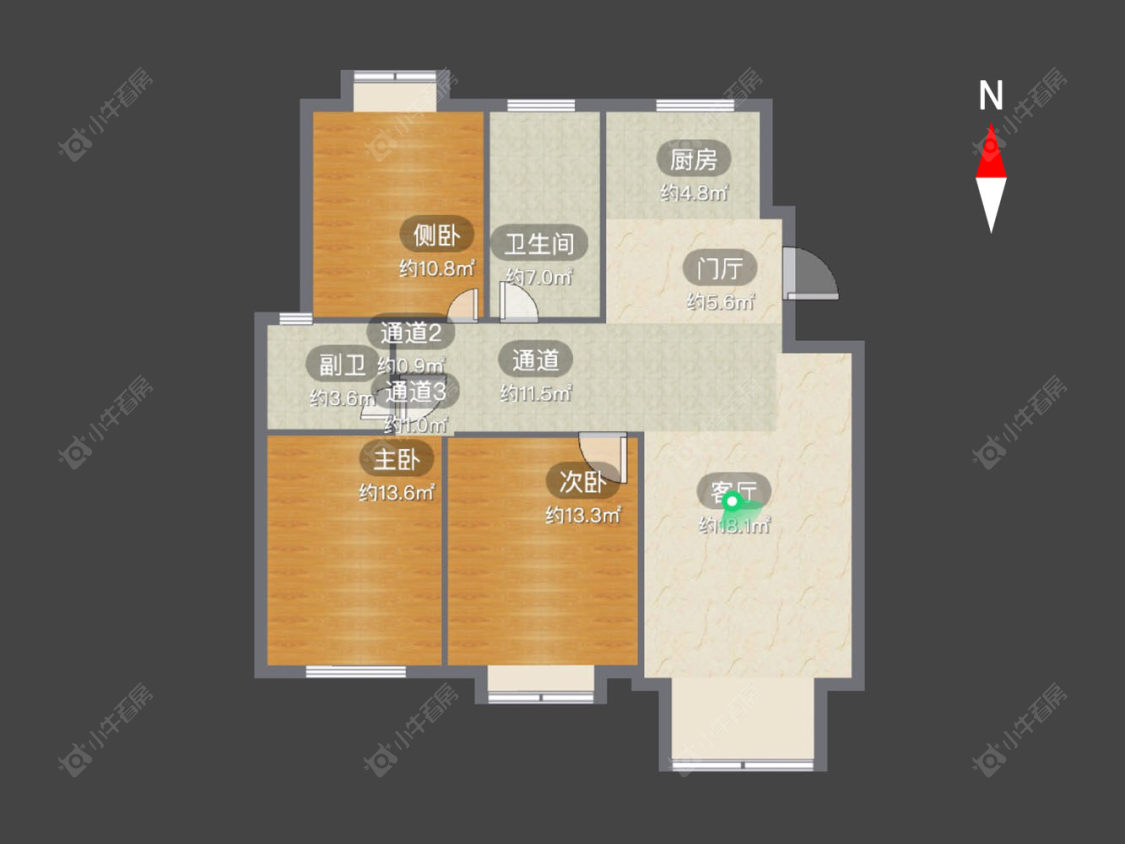 常州百馨西苑一二期在售二手房源户型图_小牛看房