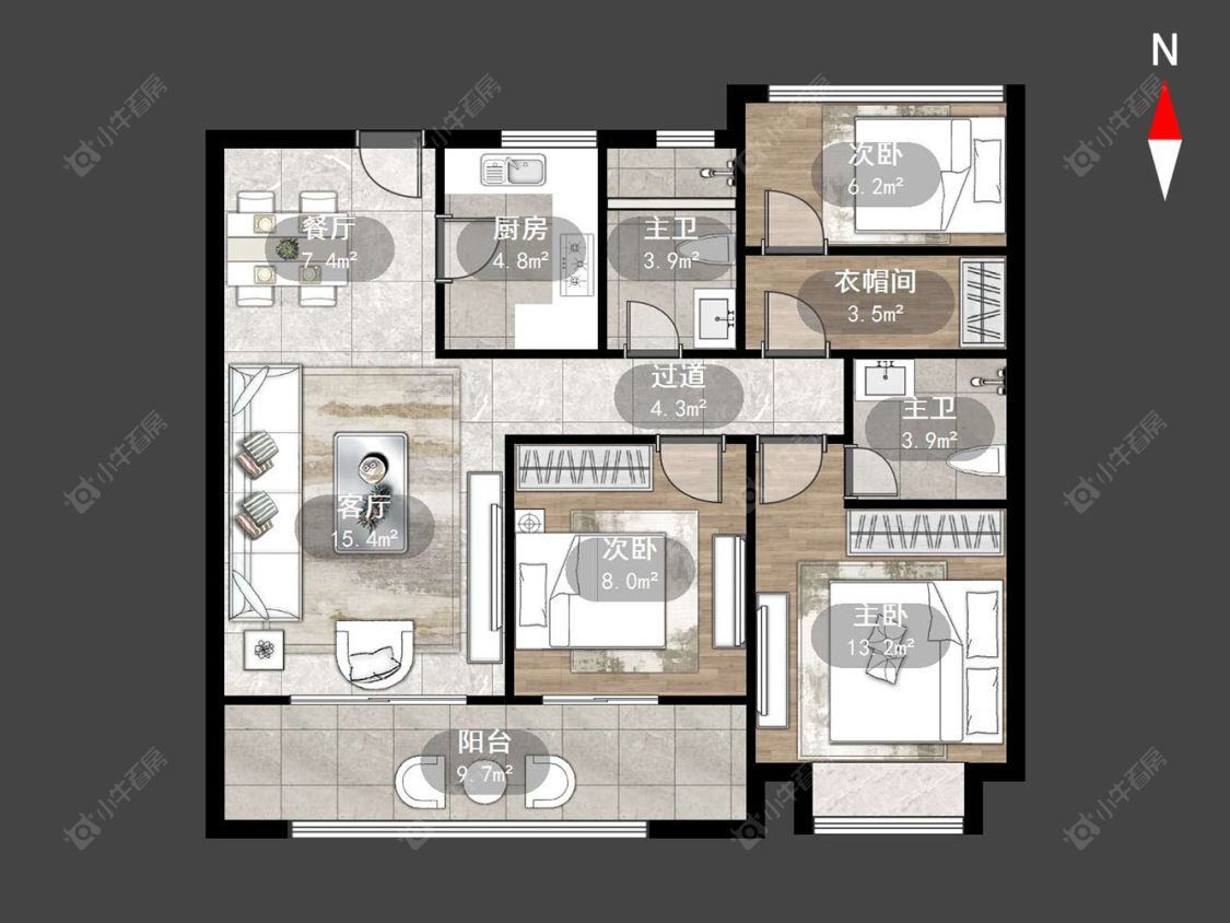 五星星韵城房源户型图 常州五星星韵城在售二手房源户型图_小牛看房