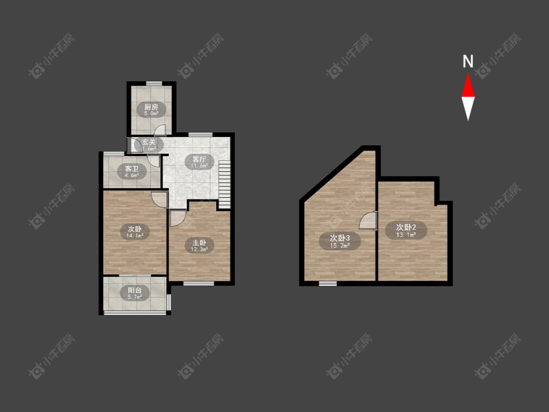 常州翠竹新村南区在售二手房房源户型图_小牛看房