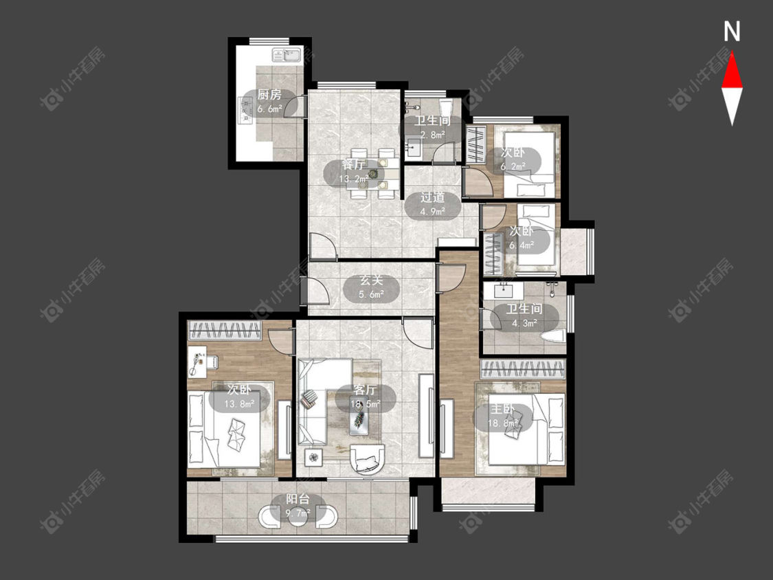 五星星韵城房源户型图 常州五星星韵城在售二手房源户型图_小牛看房