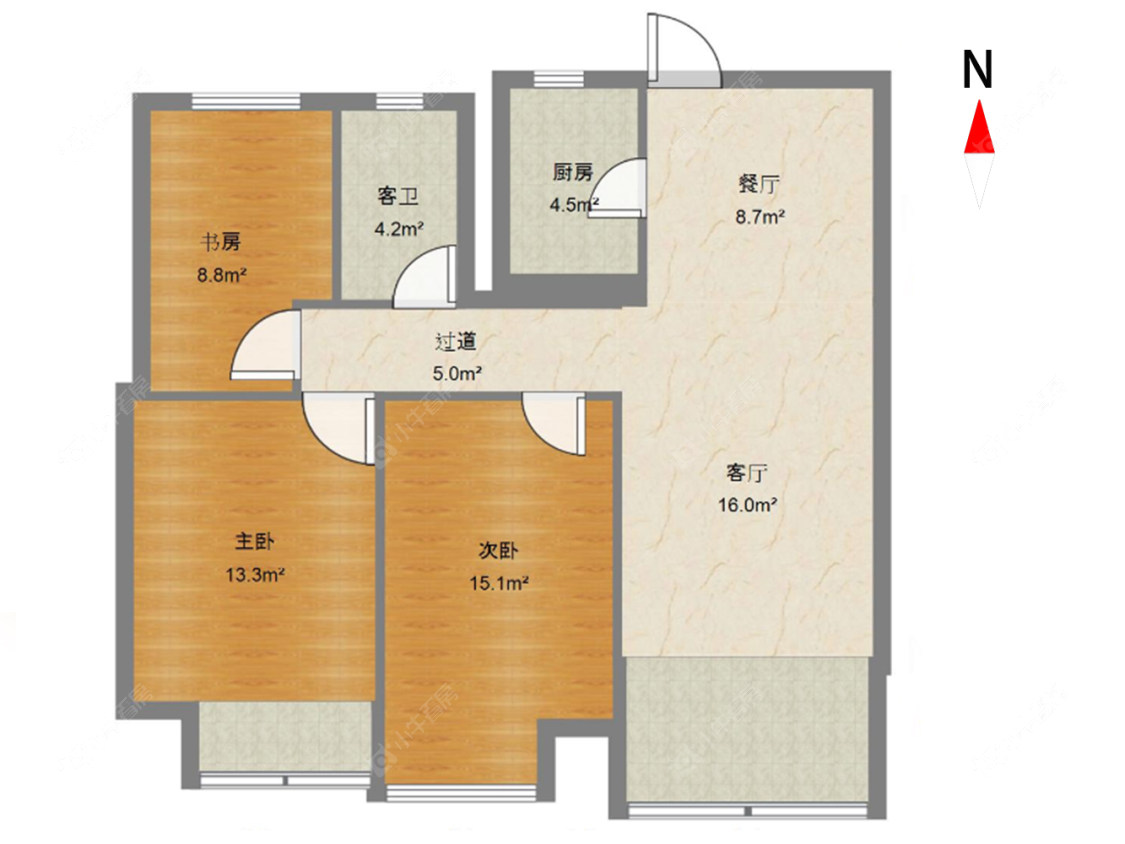 常州九龙仓繁华里在售二手房源户型图_小牛看房