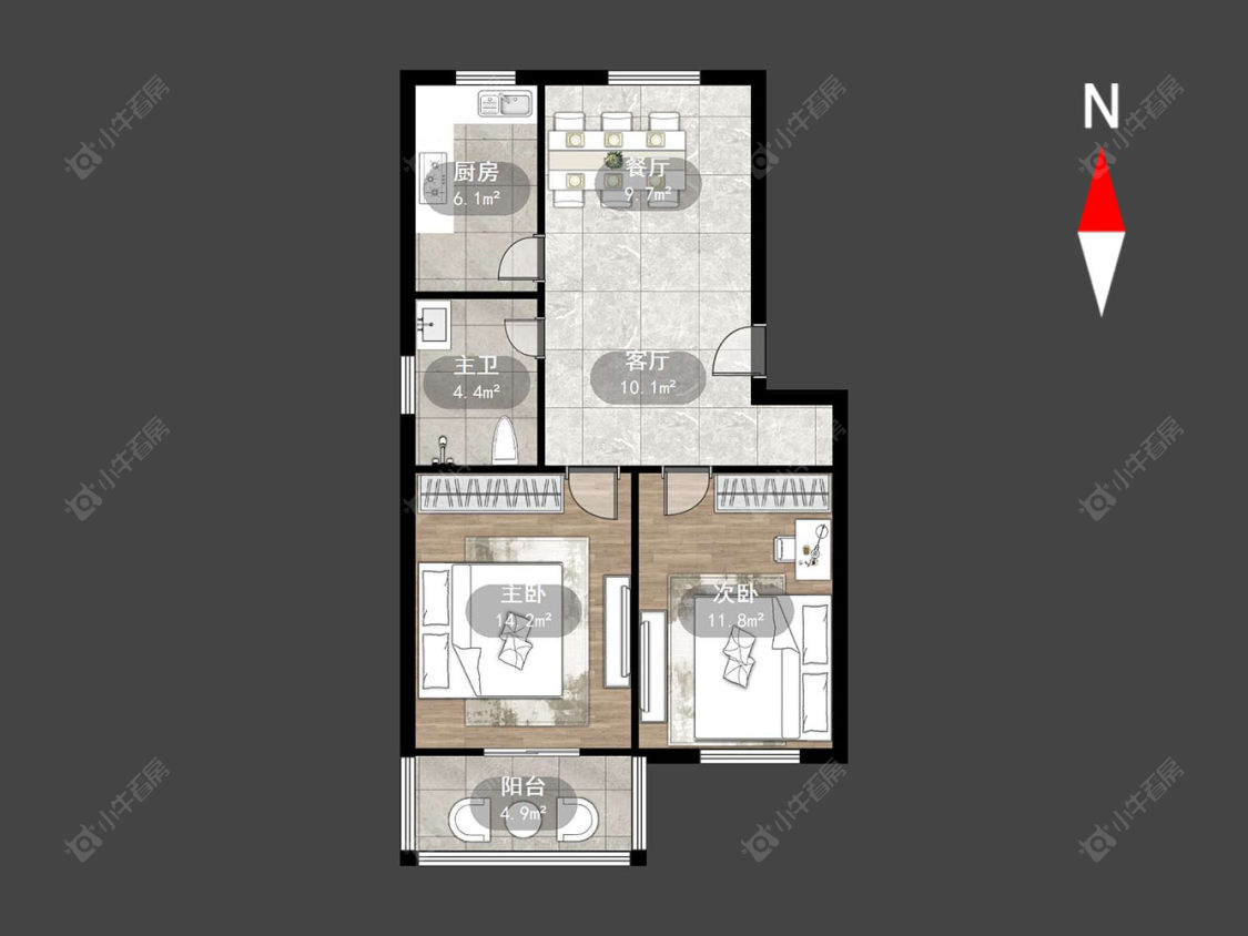 常州东庄新村在售二手房源户型图_小牛看房