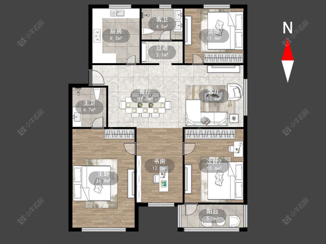 常州圩墩新村在售二手房源户型图_小牛看房