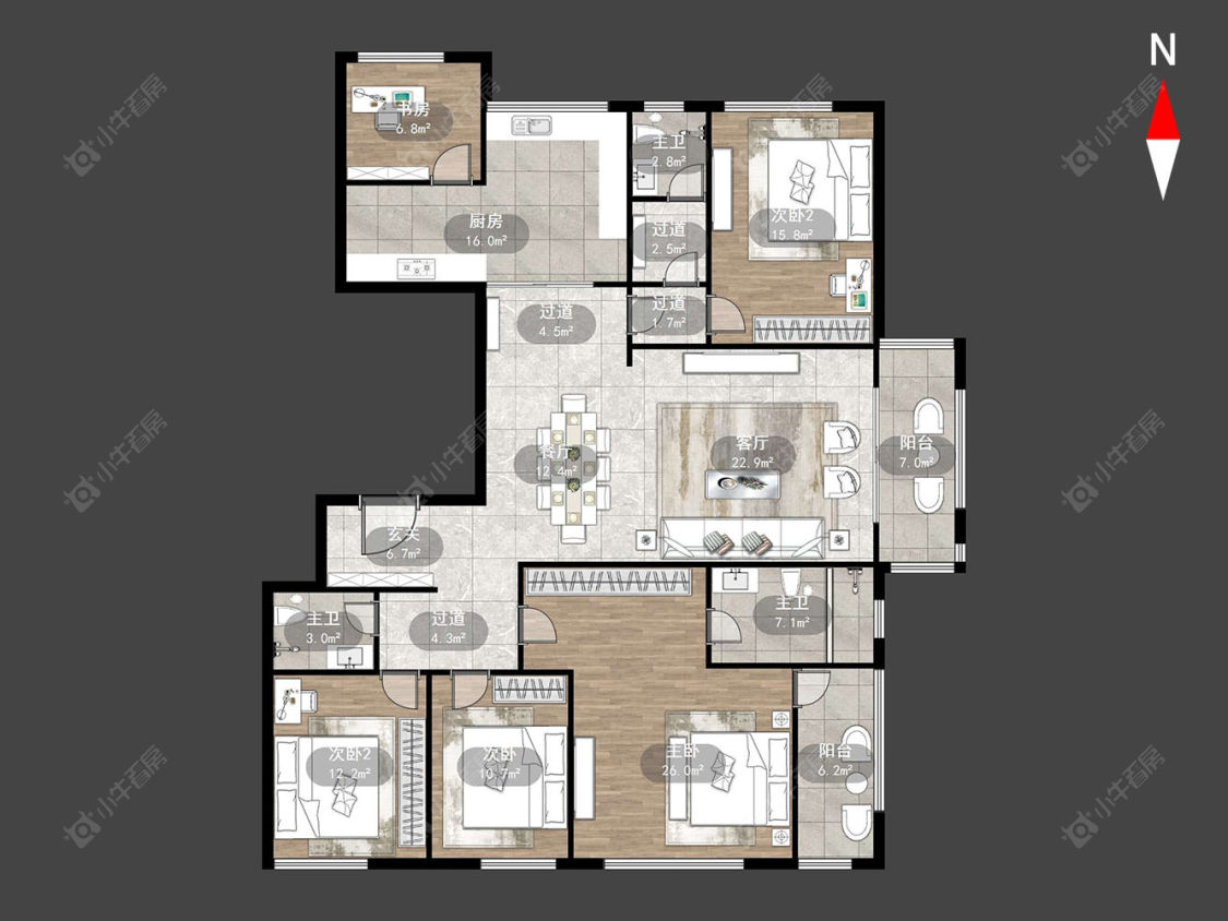 常州申达林与城在售二手房源户型图_小牛看房