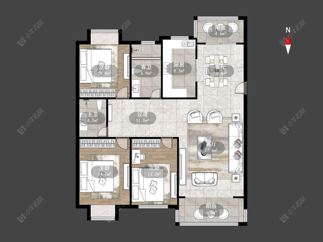 常州城市花园(金坛)在售二手房源户型图_小牛看房