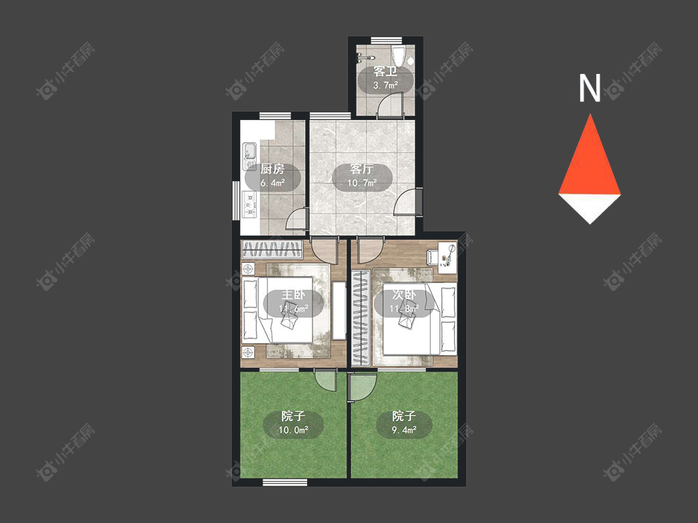 常州常飞公寓在售二手房房源户型图_小牛看房