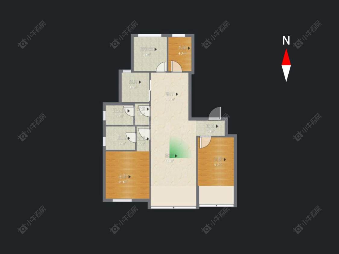 常州万科城在售二手房源户型图_小牛看房