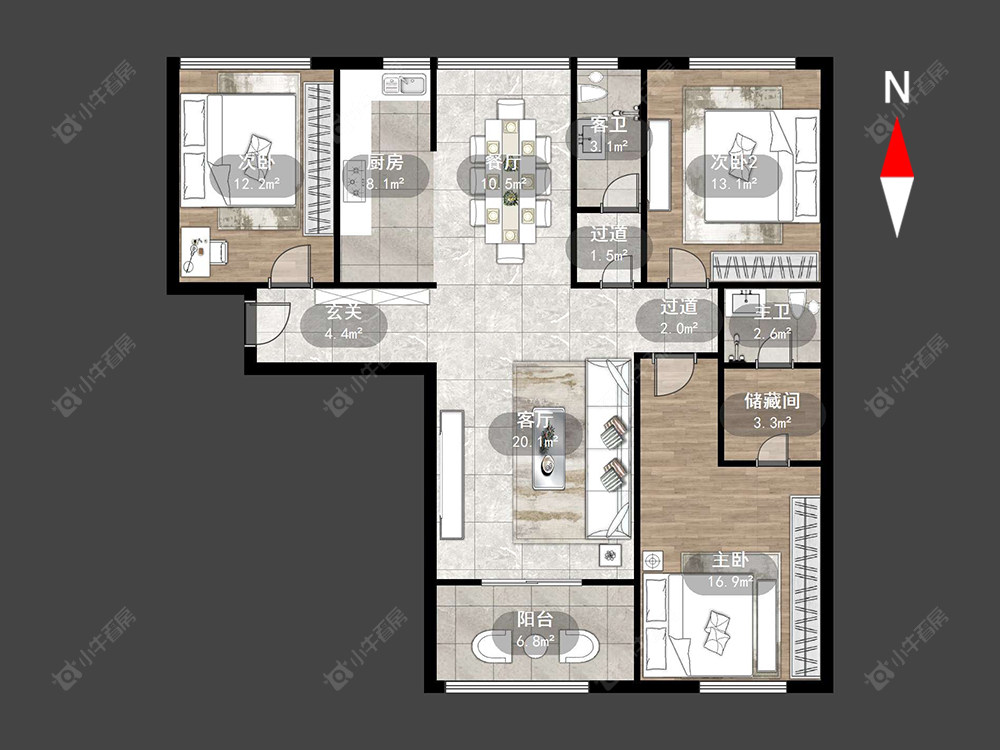 常州外滩1号在售二手房源户型图_小牛看房