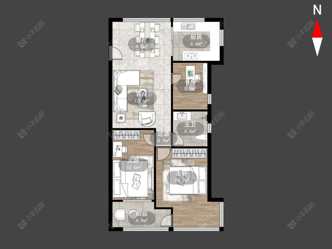 常州县学街在售二手房源户型图_小牛看房