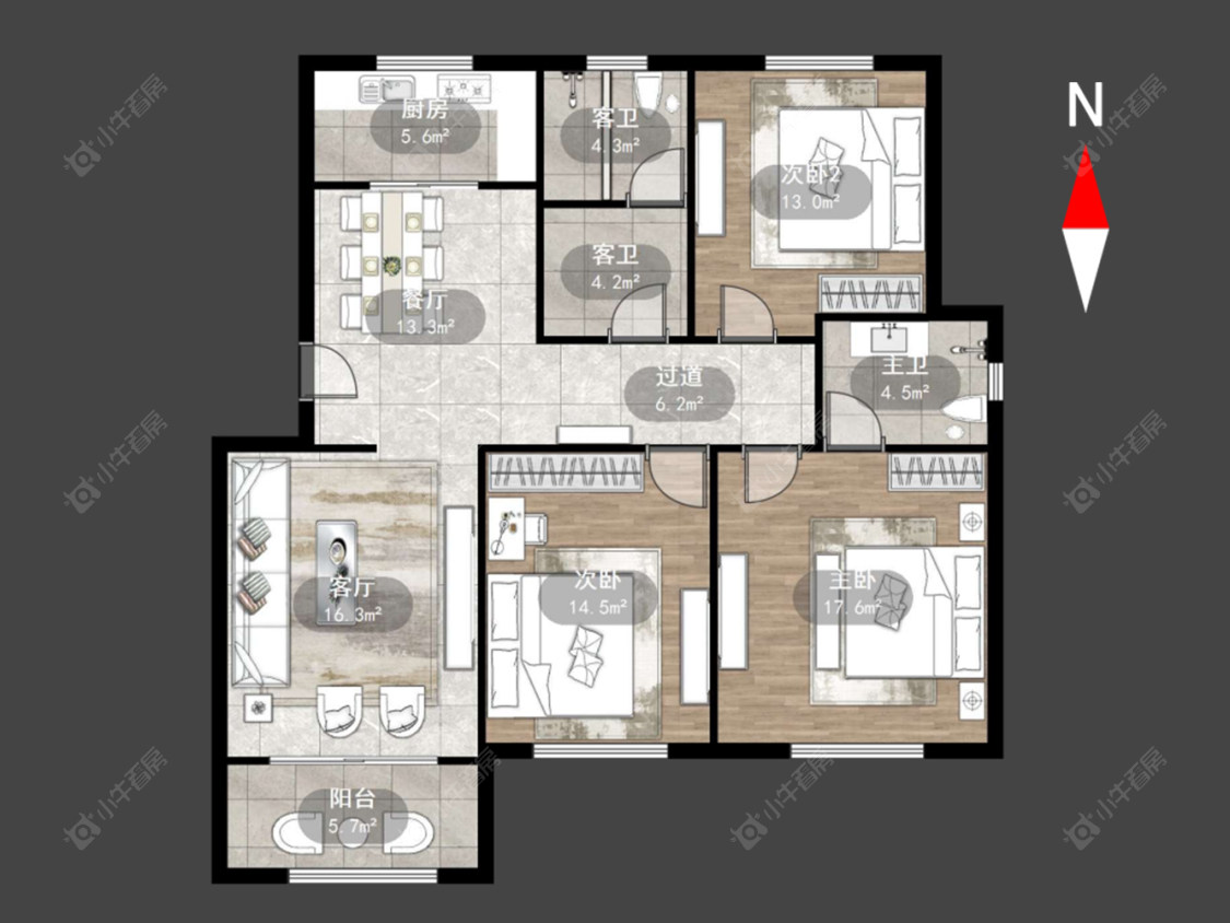 常州空港二村在售二手房源户型图_小牛看房