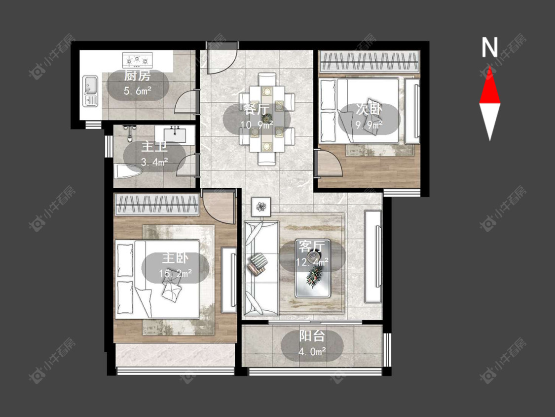 滨江明珠城东区房源户型图 常州滨江明珠城东区在售二手房源户型图_小牛看房