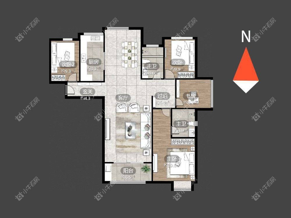 常州红星国际广场在租房源室内图_小牛看房