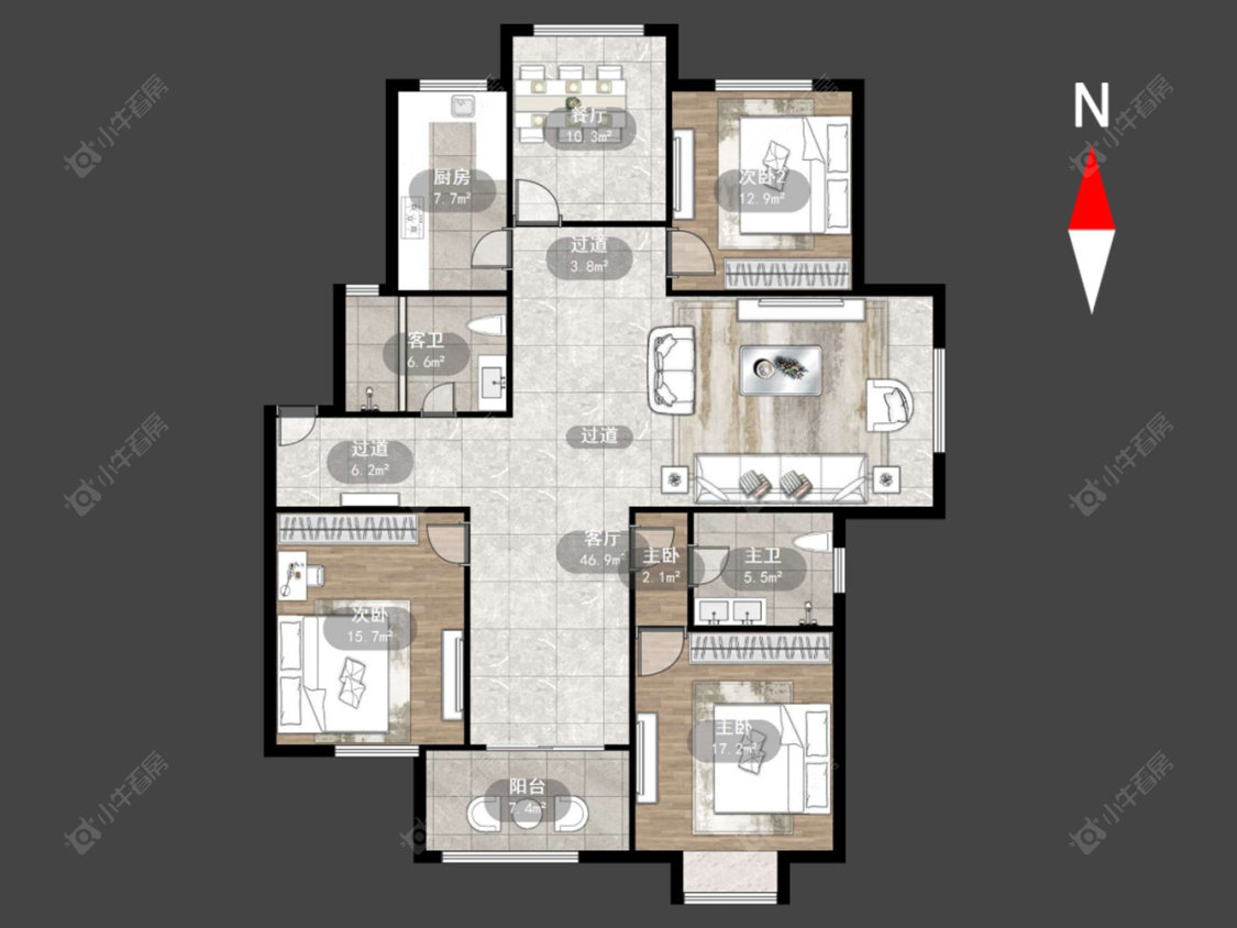怡景名园房源户型图 常州怡景名园在售二手房源户型图_小牛看房