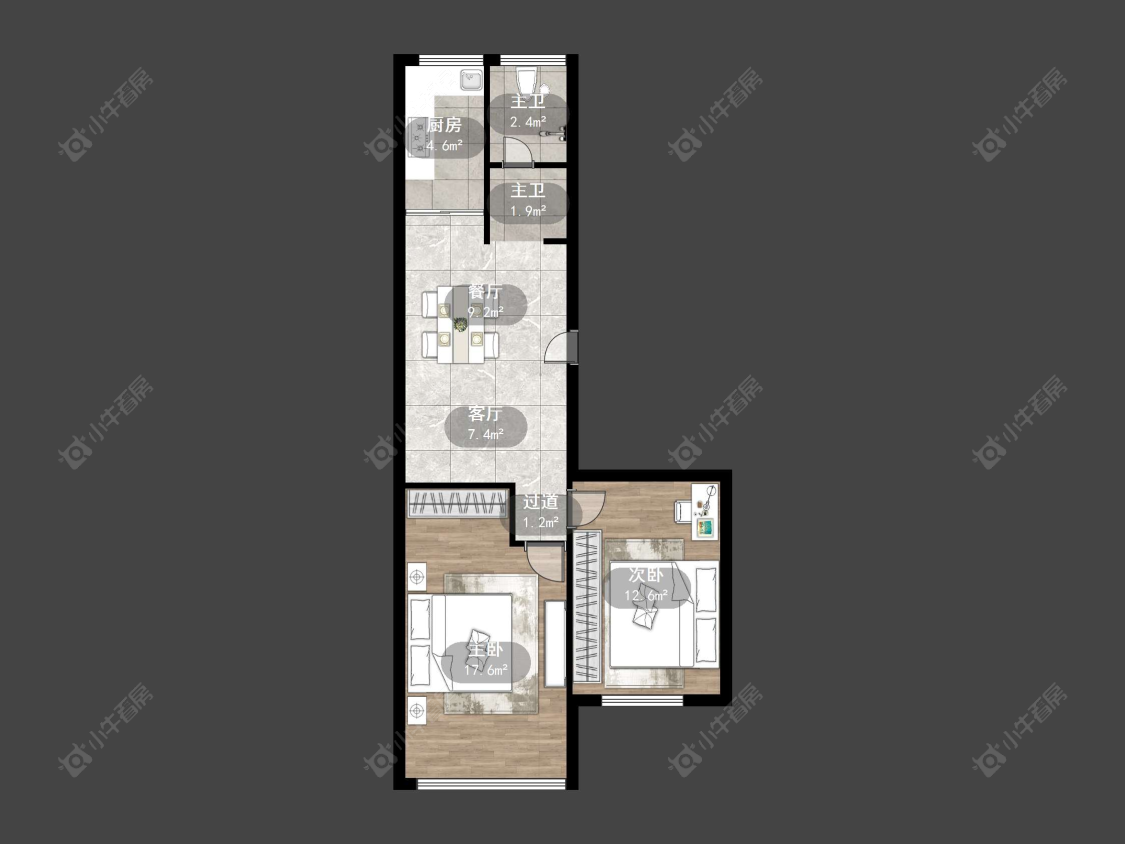 常州尹公桥商住楼在售二手房房源户型图_小牛看房