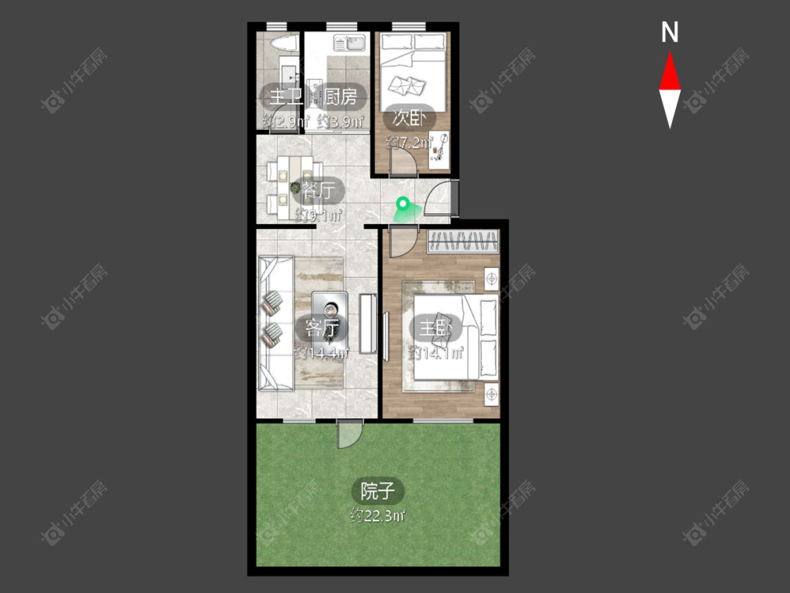 河滨新村(金坛)房源户型图 常州河滨新村(金坛)在售二手房源户型图_小牛看房