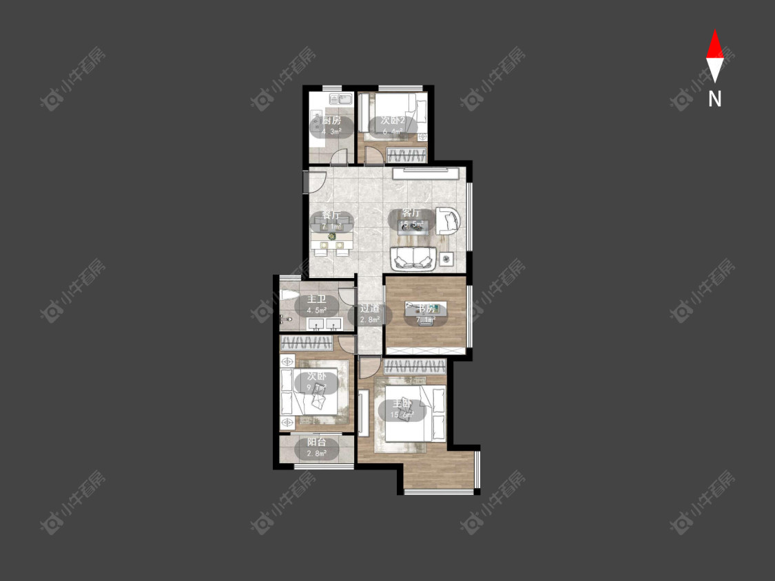 常州兰陵尚品花园在售二手房源户型图_小牛看房