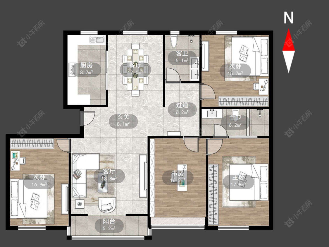 常州南甸苑在售二手房源户型图_小牛看房