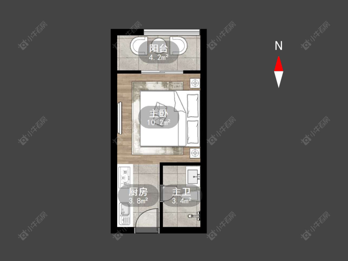 常州龙湖星图在售二手房源户型图_小牛看房