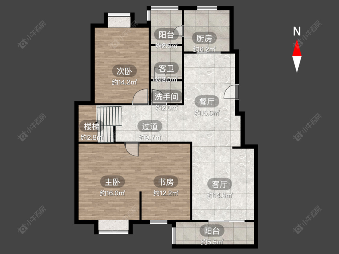 常州旺角花园在售二手房源户型图_小牛看房