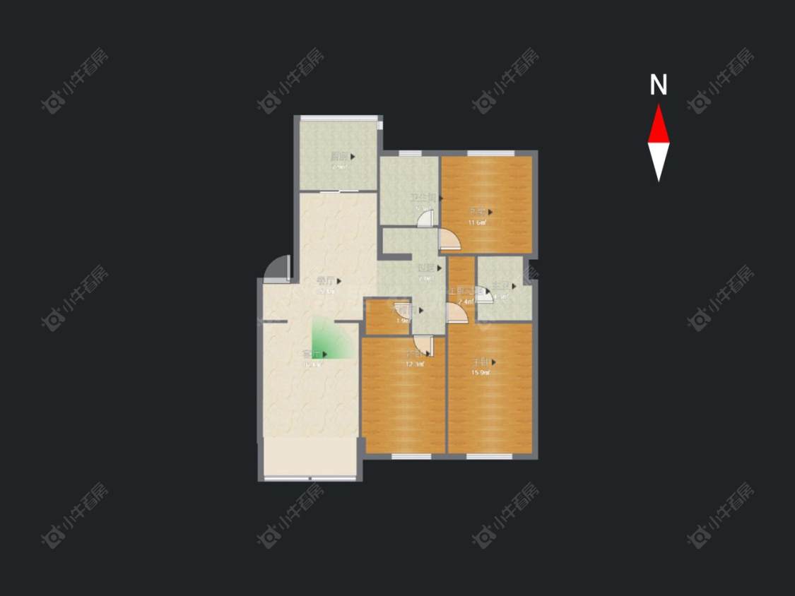 常州元丰苑二期在售二手房源户型图_小牛看房