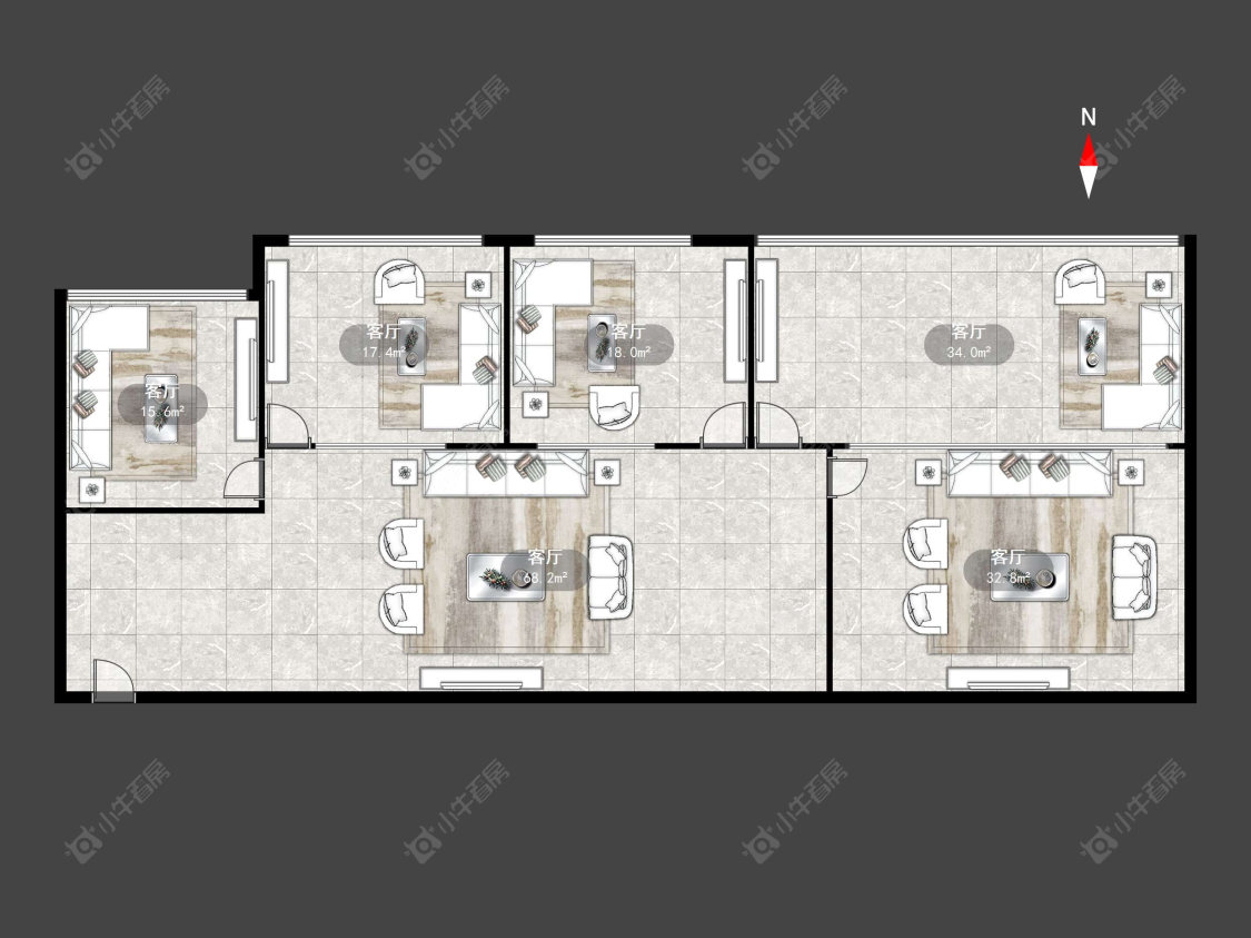 常州中景商务中心在售二手房源户型图_小牛看房