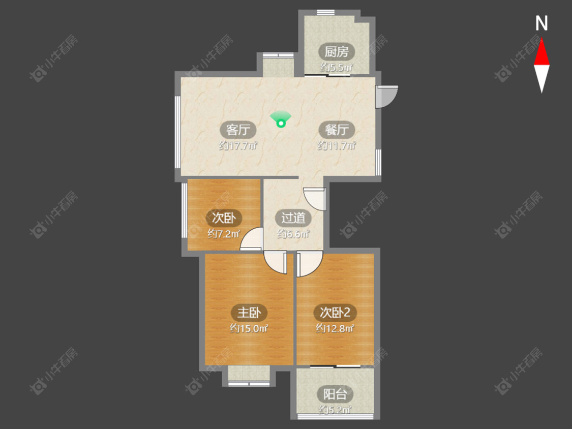 河苑家园南苑房源户型图 常州河苑家园南苑在售二手房源户型图_小牛看房