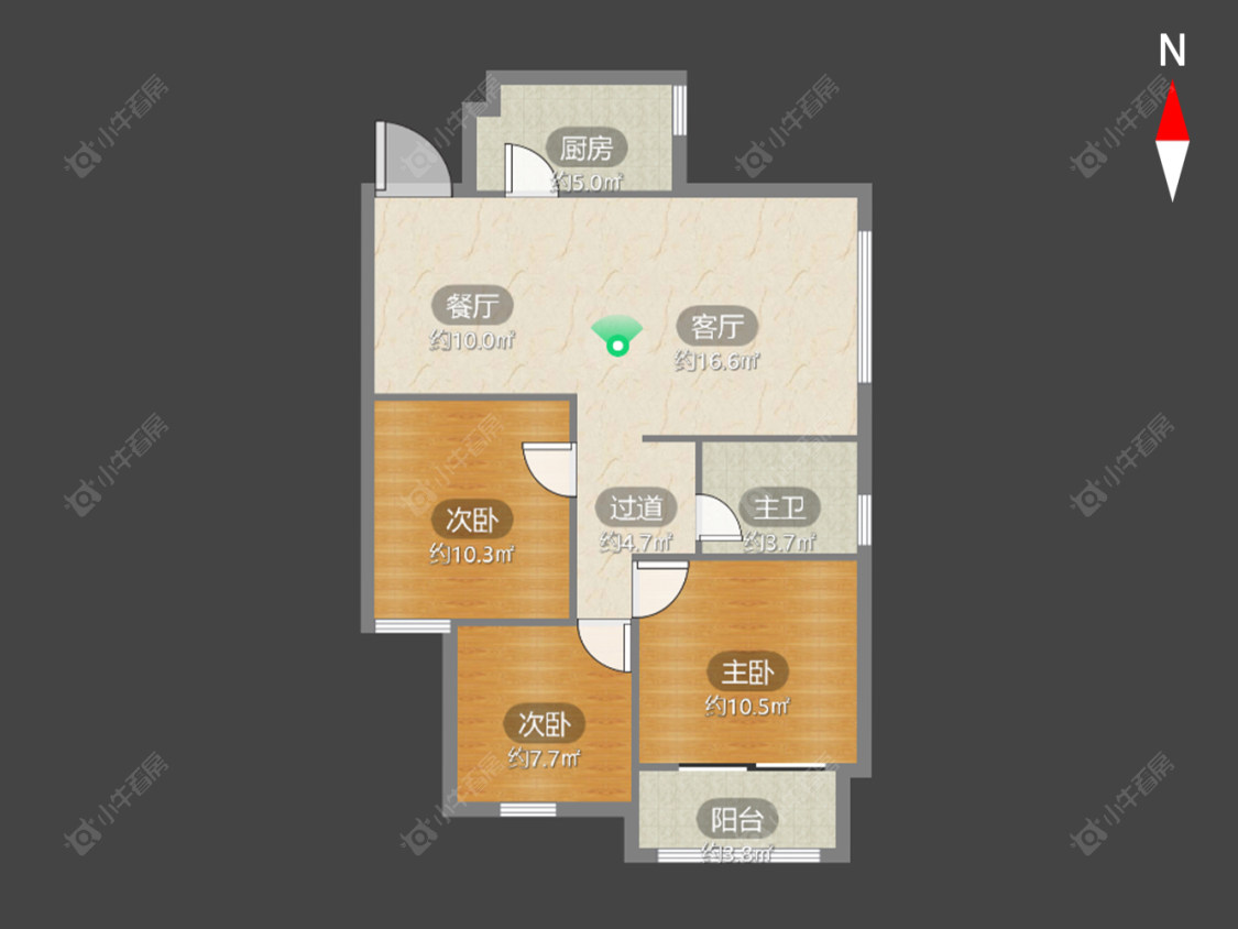 常州蓝山湖在售二手房源户型图_小牛看房