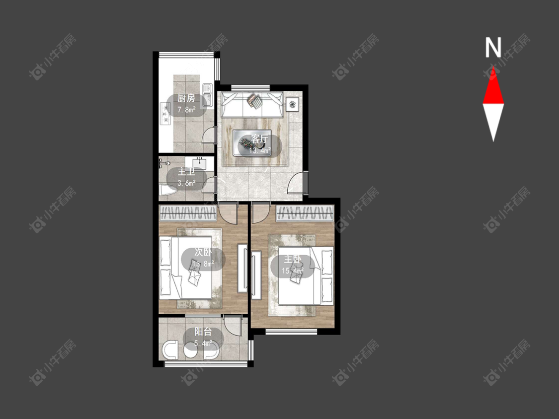 常州河海新村在售二手房源户型图_小牛看房