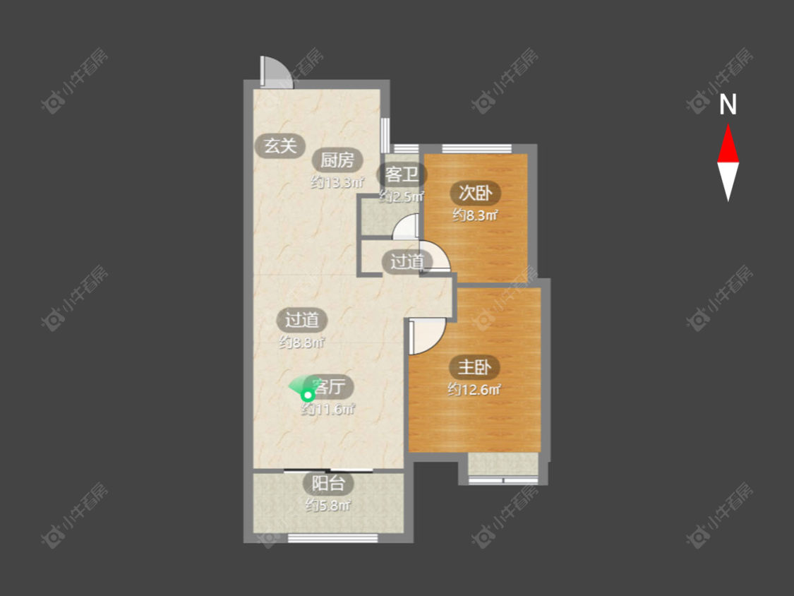 常州龙湖香醍时光在售二手房源户型图_小牛看房