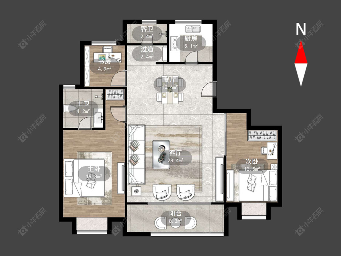 常州路劲雅居乐城市万象在售二手房源户型图_小牛看房