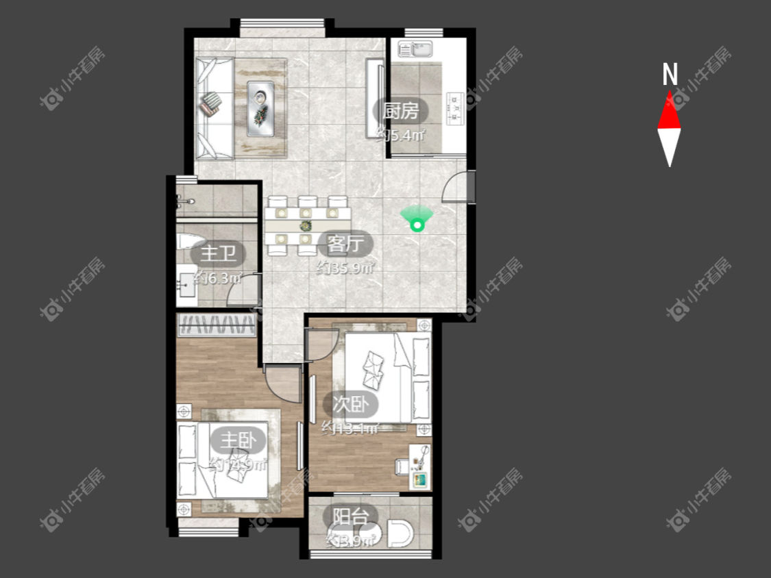 常州新城逸境园在租房源户型图_小牛看房