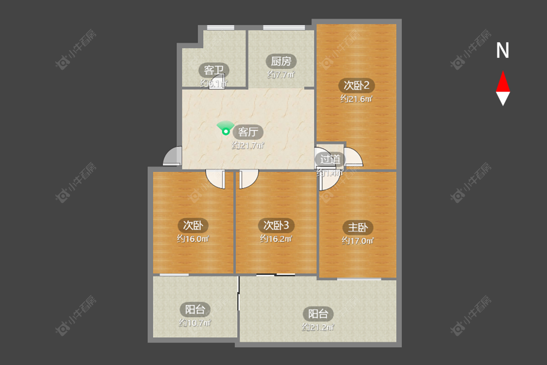 常州花东三村在售二手房源户型图_小牛看房