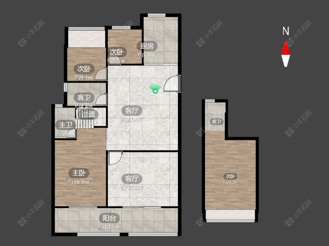 常州新城璞樾和山在售二手房源户型图_小牛看房