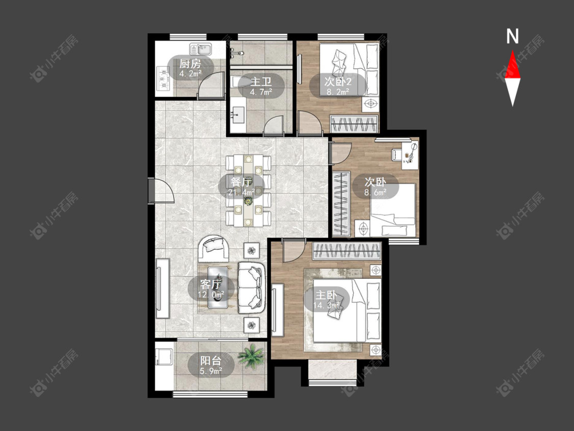 弘阳上城房源户型图 常州弘阳上城在售二手房源户型图_小牛看房