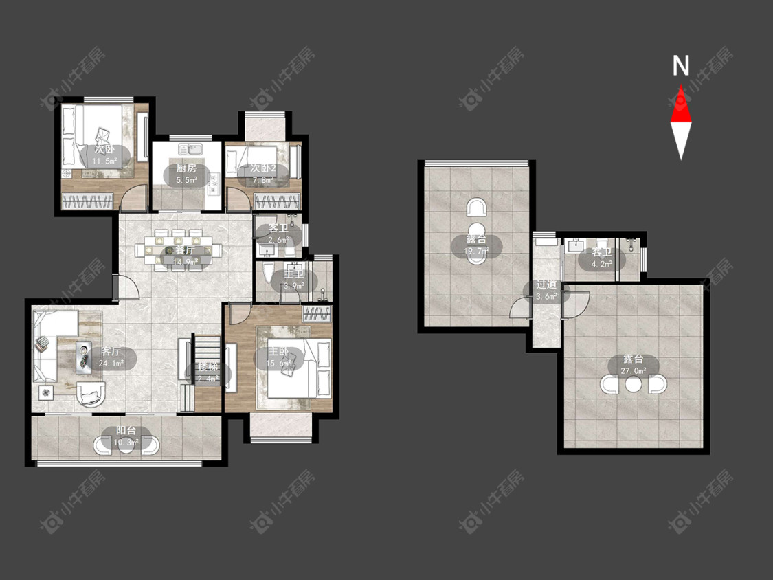 常州东方君开在售二手房源户型图_小牛看房