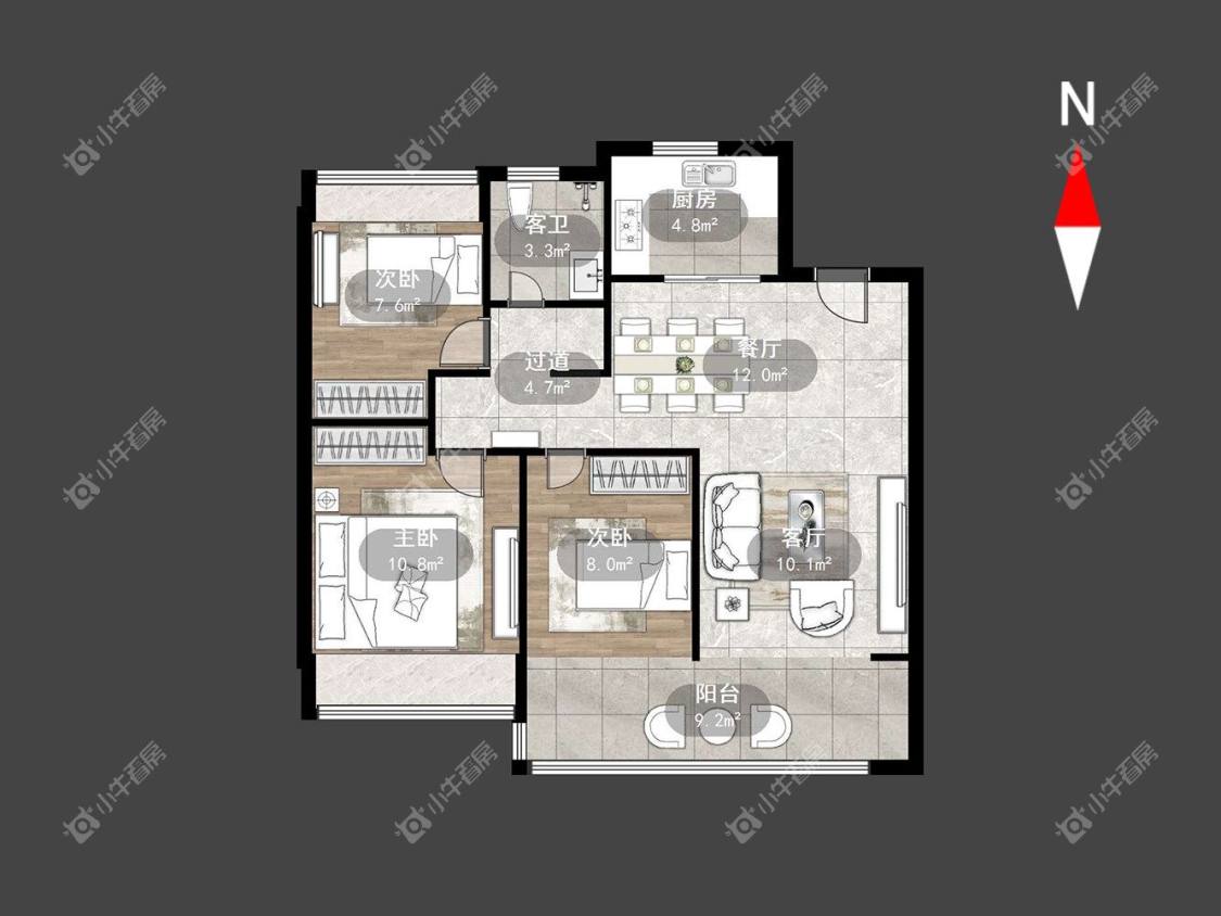 常州万科新都会在租房源室内图_小牛看房