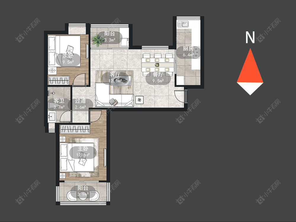 常州云山诗意在售二手房源户型图_小牛看房