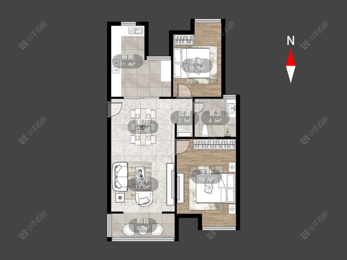 常州润泽东方尚院在售二手房源户型图_小牛看房