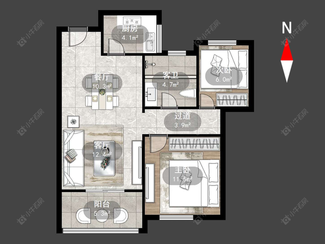 常州福成上城花园在售二手房源户型图_小牛看房