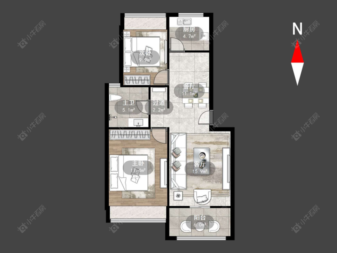 顺园二村房源户型图 常州顺园二村在售二手房源户型图_小牛看房