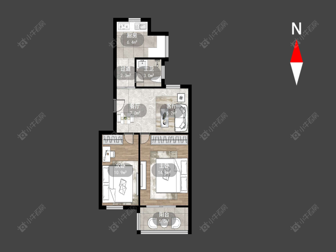 常州河海新村在售二手房源户型图_小牛看房