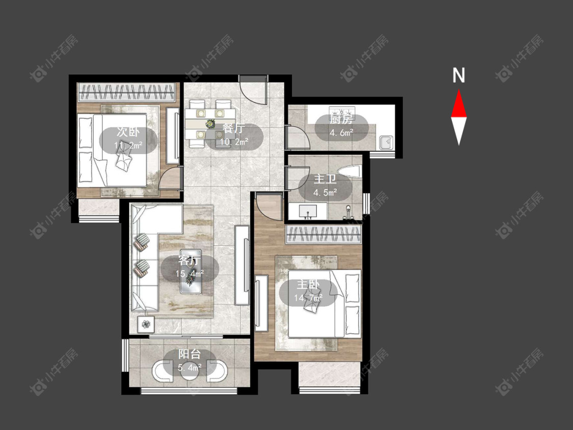 常州绿都万和城三区在售二手房源户型图_小牛看房