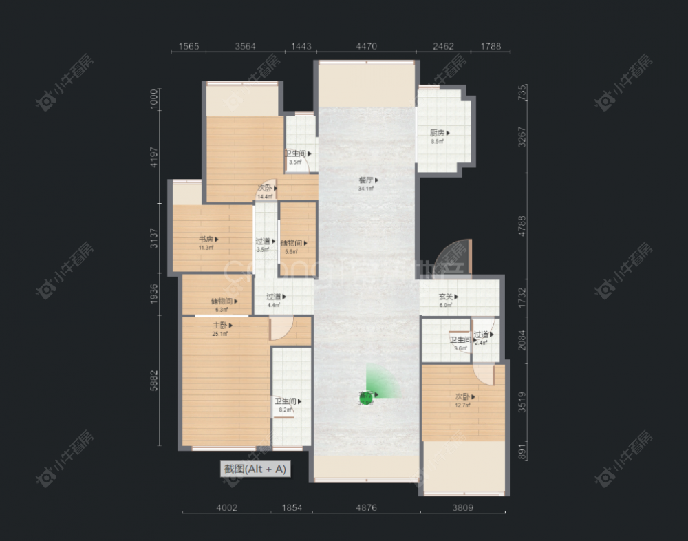 巨凝金水岸房源户型图 常州巨凝金水岸在售二手房源户型图_小牛看房