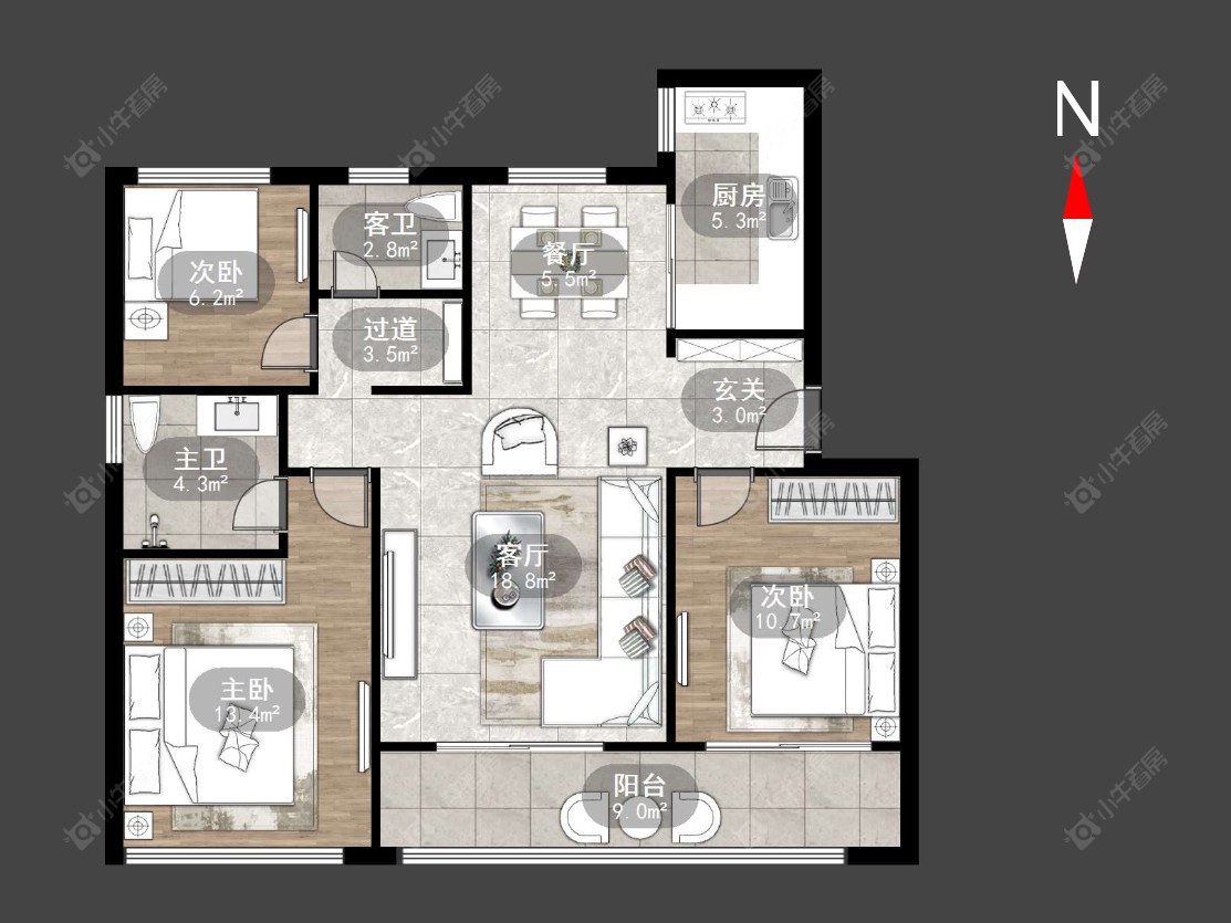 龙运天城房源户型图 常州龙运天城在售二手房源户型图_小牛看房