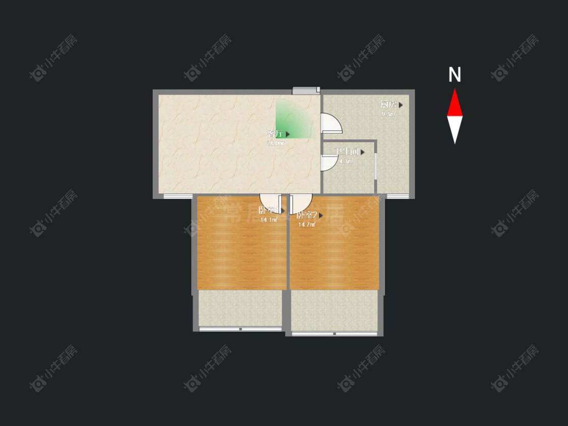 常州香江华廷花园在售二手房源户型图_小牛看房
