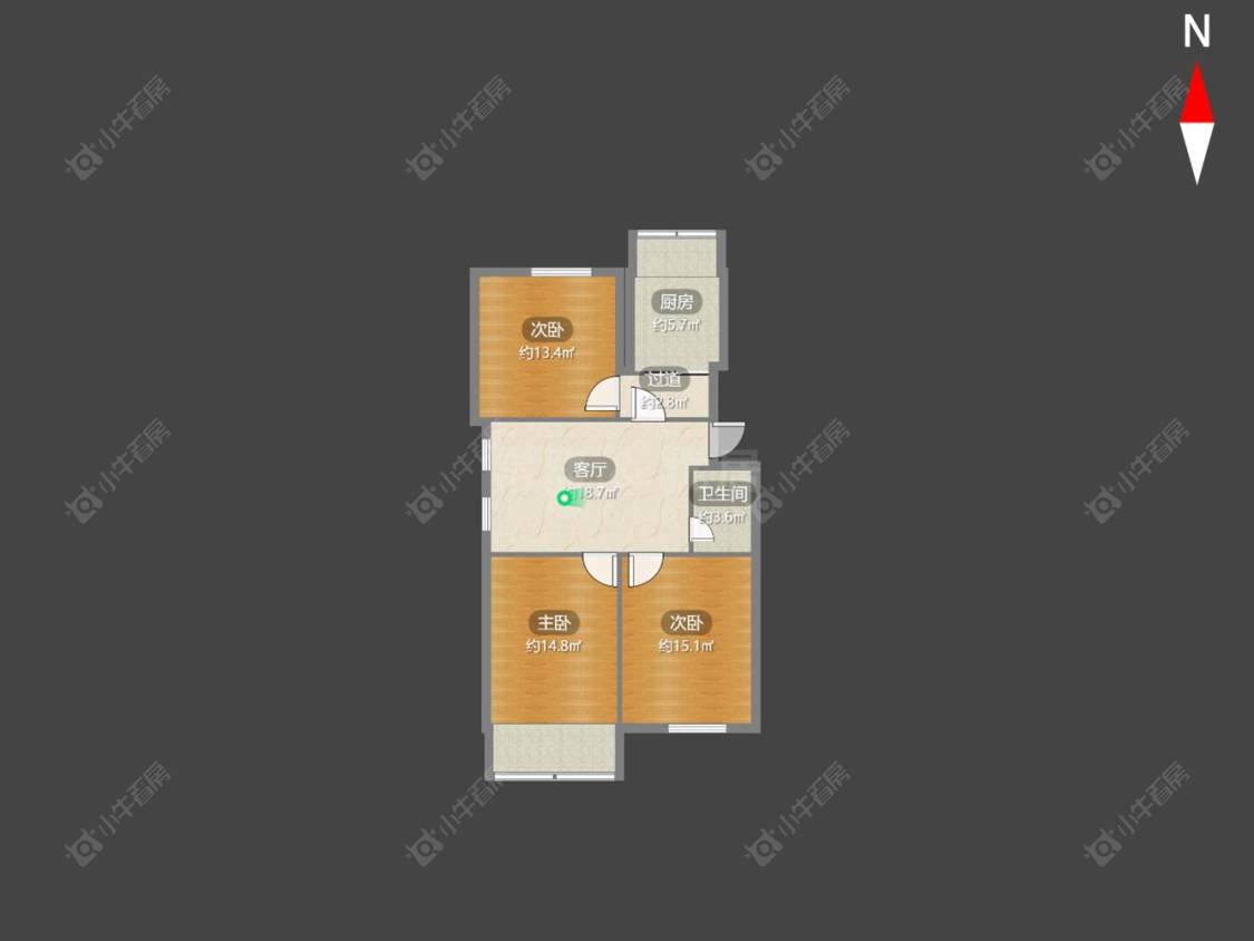 常州北直街在售二手房源户型图_小牛看房