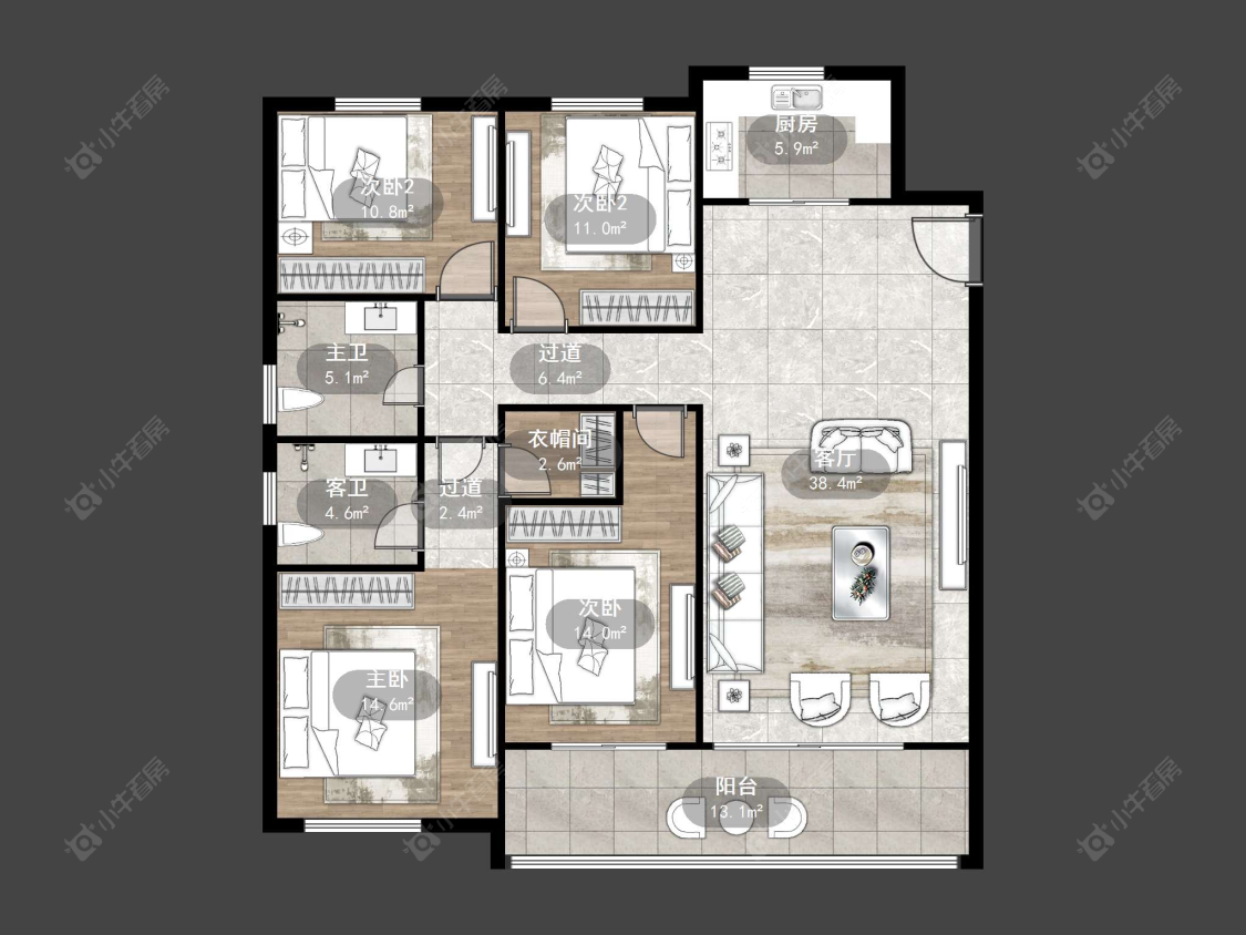 常州信达香堤国际在售二手房源户型图_小牛看房